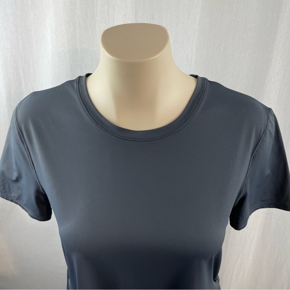 Athleta Dark Grey (Matches ALO Yoga Anthracite) Short Sleeve Hi-Low T-Shirt S - Picture 6 of 8